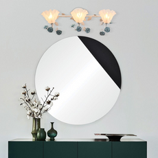 Modern Wandleuchte LED Blumenmuster Rosa Metall Badzimmer