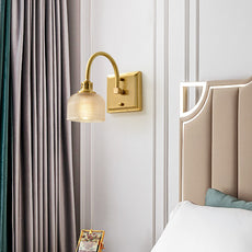 Nordic Wandleuchte Metall Messing Wonzimmer
