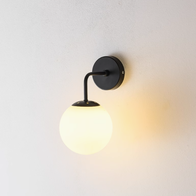 Modern Wandlampe Metall Schwarz/Gold  Wohnzimmer