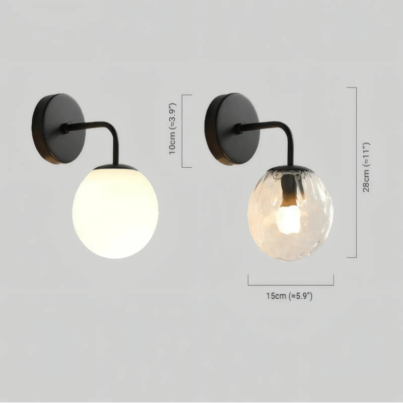 Modern Wandlampe Metall Schwarz/Gold  Wohnzimmer