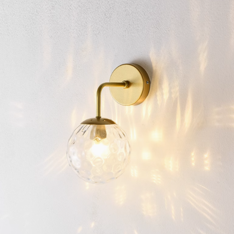 Modern Wandlampe Metall Schwarz/Gold  Wohnzimmer