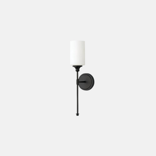Modern Wandlampe LED Zylindrisch Metall Glas Schwarz Wohnzimmer