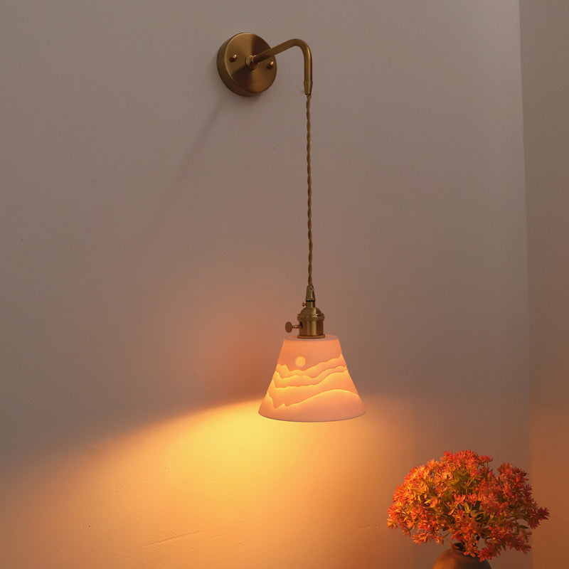 Modern Wandleuchte Metall Gold Schlafzimmer