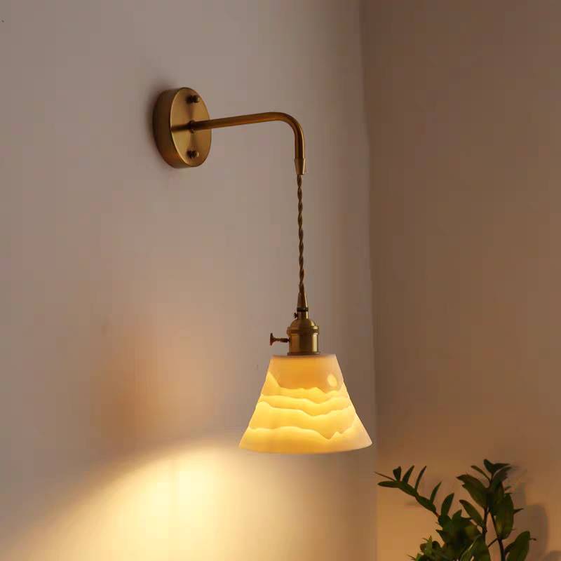 Modern Wandleuchte Metall Gold Schlafzimmer