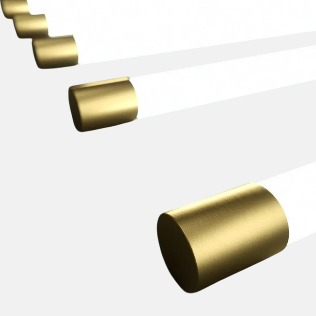 Moderne Wandleuchte Gold Metall Acryl Linear Badezimmer