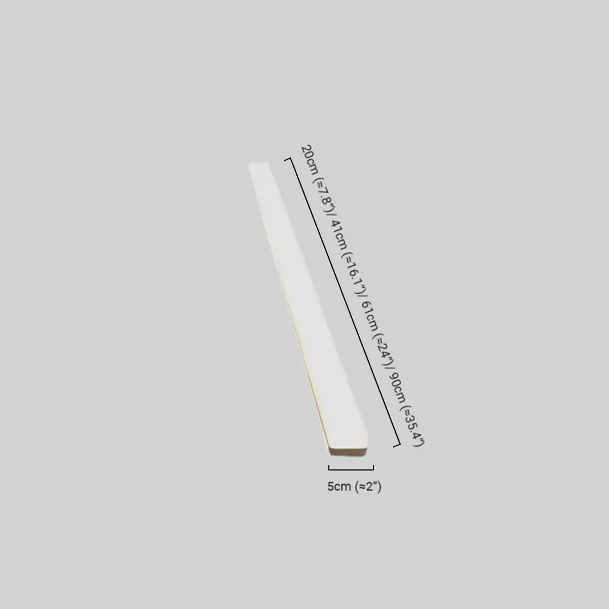 Moderne Wandleuchte LED Weiß Acryl Rechteckig Badezimmer