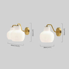 Modern Wandlampe Metall Weiß Schlafzimmer