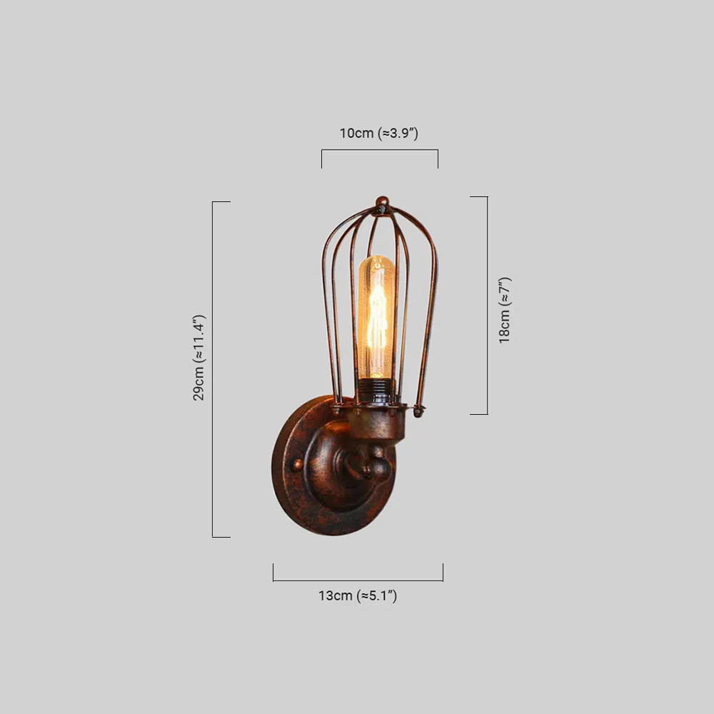 Industrielle Wandleuchte LED Metall  Flur/Schlafzimmer/Treppenhaus