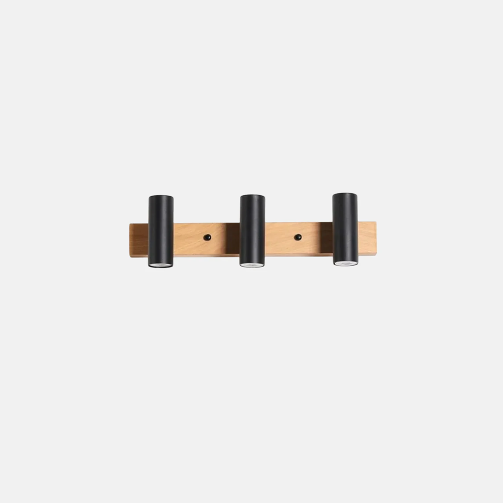 Nordic Wandleuchte LED  Zylindrisch Metall Schwarz Badzimmer
