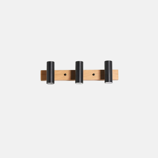 Nordic Wandleuchte LED  Zylindrisch Metall Schwarz Badzimmer