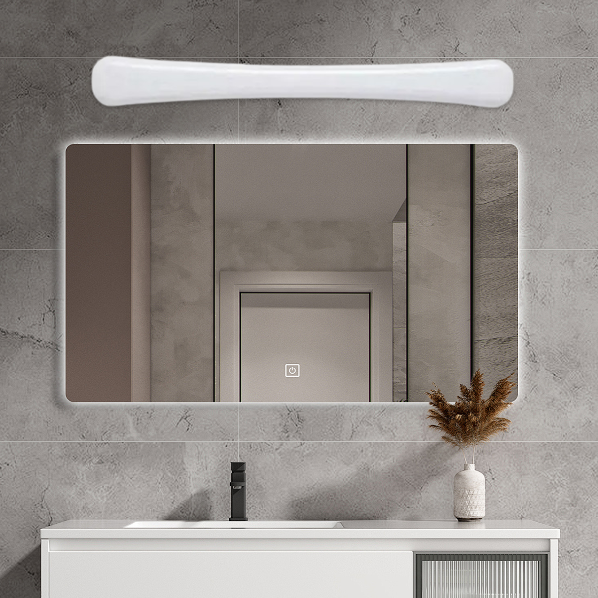 Minimalistisch Wandlampe LED Geometrisch Weiß Acryl Badezimmer
