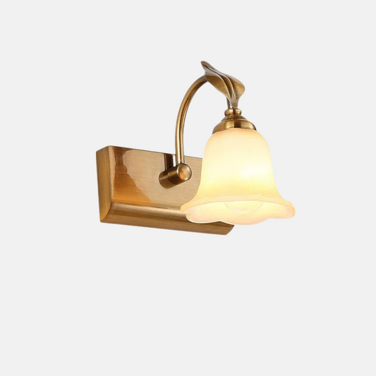 Art Deco Wandlampe LED Blütenblattförmig Gold Metall Schlafzimmer