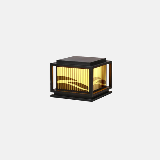 Modern Außensockelleuchte LED Metall Quadratisch Schwarz Garten