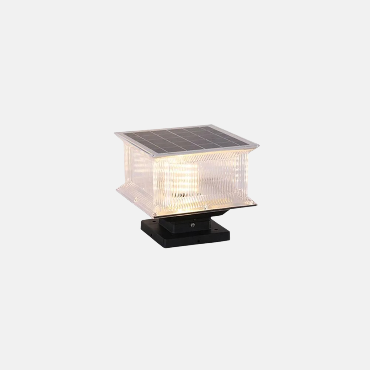 Moderne Außenlampe Schwarz Metall Rechteckig Hof