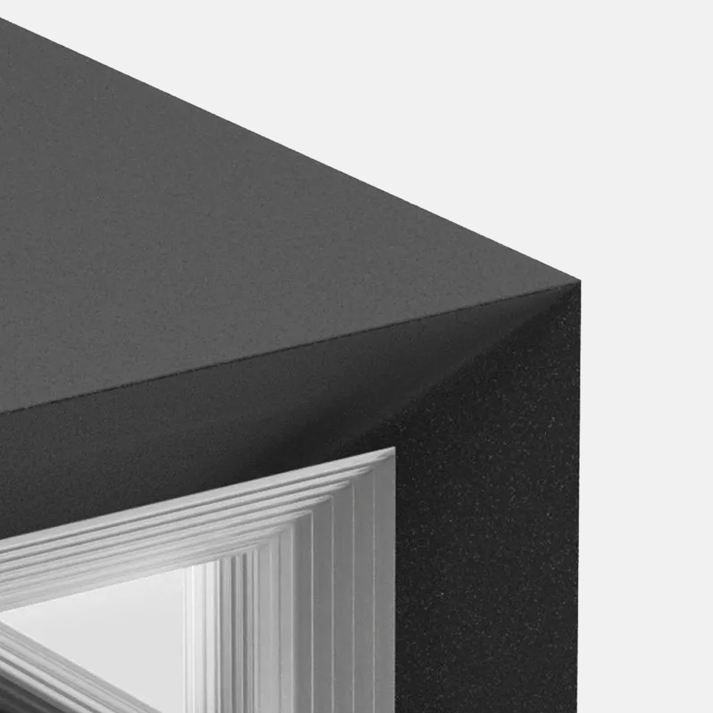 Moderne Außenlampe Schwarz Metall Quadrat Rechteck Außen