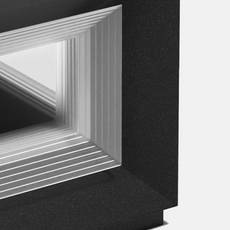 Moderne Außenlampe Schwarz Metall Quadrat Rechteck Außen