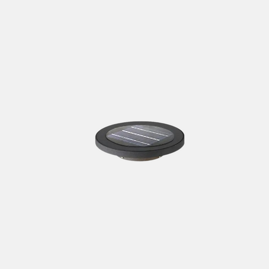 Modern Außenlsteheuchte LED Rund Metall Schwarz Solar Garten