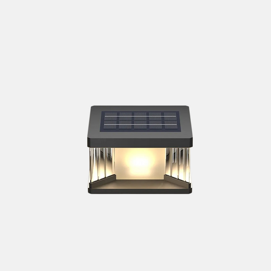 Moderne Außenleuchte Schwarz Metall Acryl Rechteckig Garten