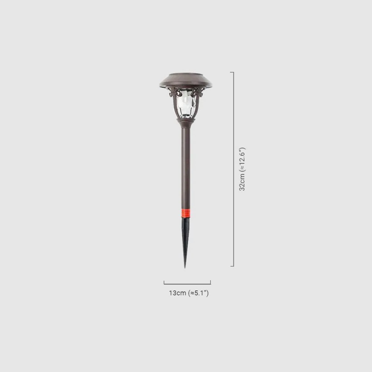 Industrielle Außenlampe Kaffee Metall Teardrop Balkon