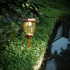 Modern Außenstehleuchte LED Quadratisch Glas Solar Garten