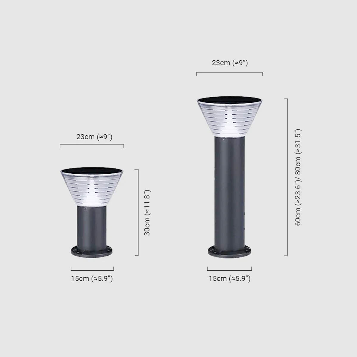 Modern Black Floor Lamp Metal Acrylic Cylindrical Garden