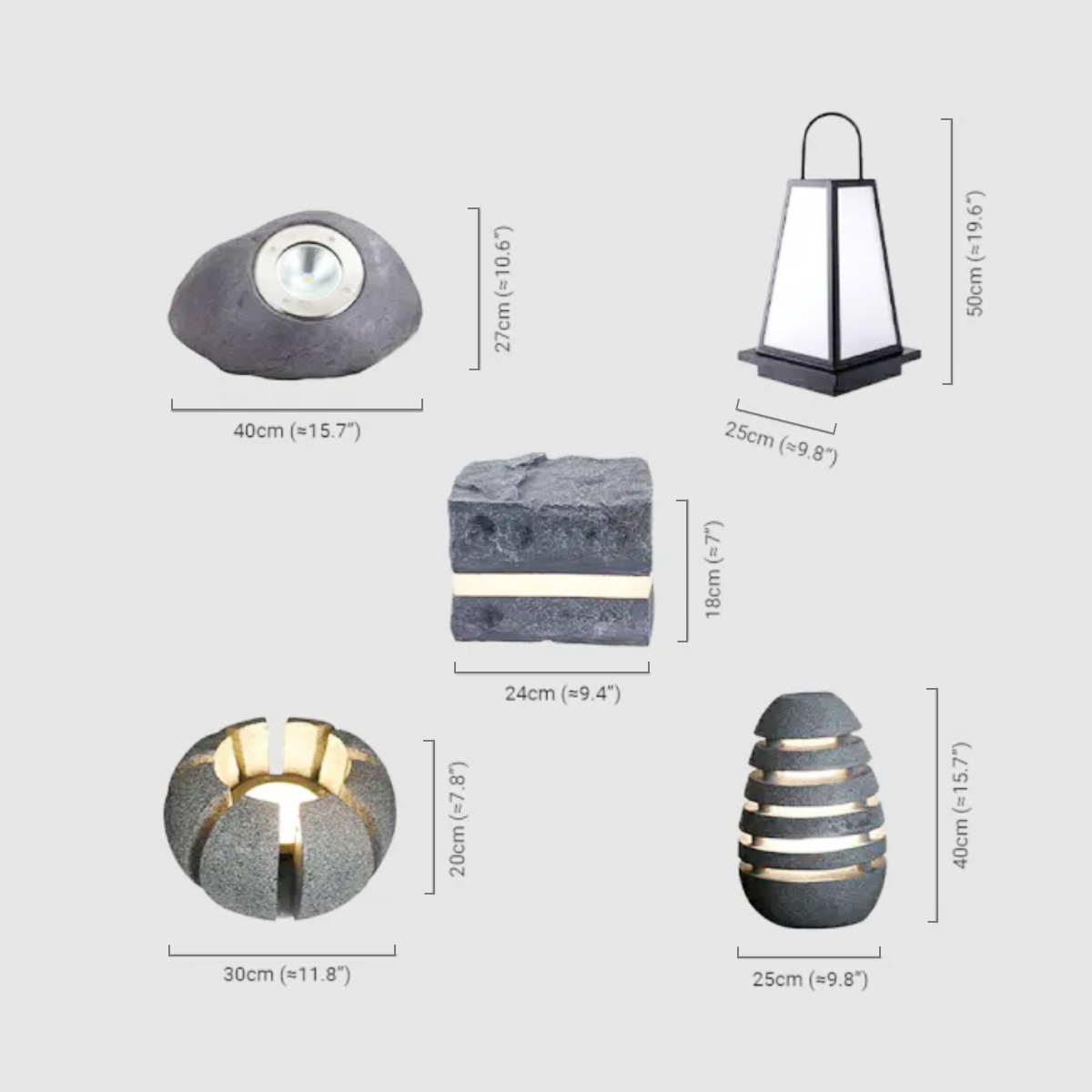 Moderne Stehleuchte Grau Metall Ringförmig Außen