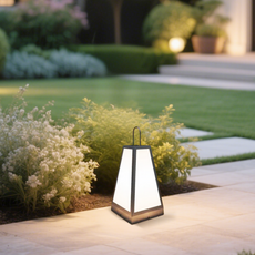 Moderne Stehleuchte Grau Metall Ringförmig Außen