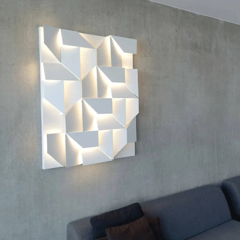 Designer Wandlampe Metall Weiß Schlafzimmer