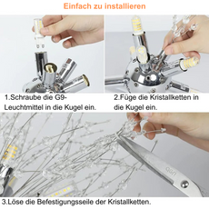 Moderne Pendelleuchte LED Dandelion Metall Ess/Wohnzimmer