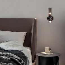 Modern Blau/Grau/Weiß Wandlampe Metall Glas Schlafzimmer Litjoy