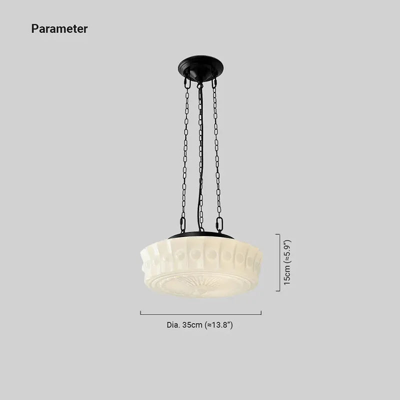 Moderne runde weiße LED-Glas-Pendelleuchte mit verstellbarem Seil