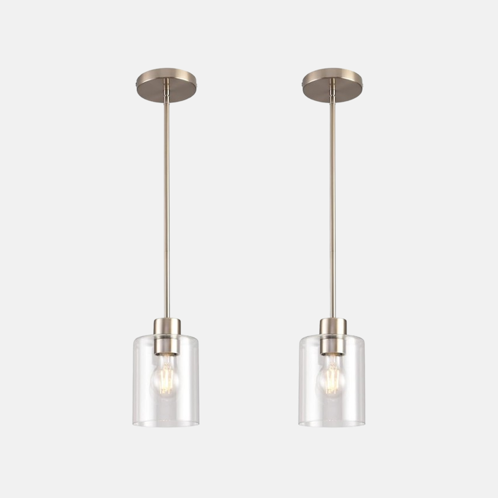 Minimalistisch Pendelleuchte Glas Schwarz Esszimmer