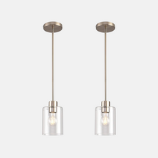 Minimalistisch Pendelleuchte Glas Schwarz Esszimmer