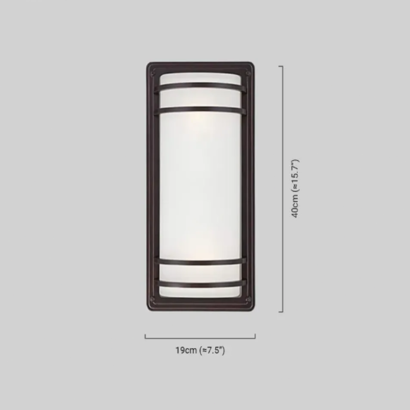 Mondern Wandlampe Metall Schwarz  Flur