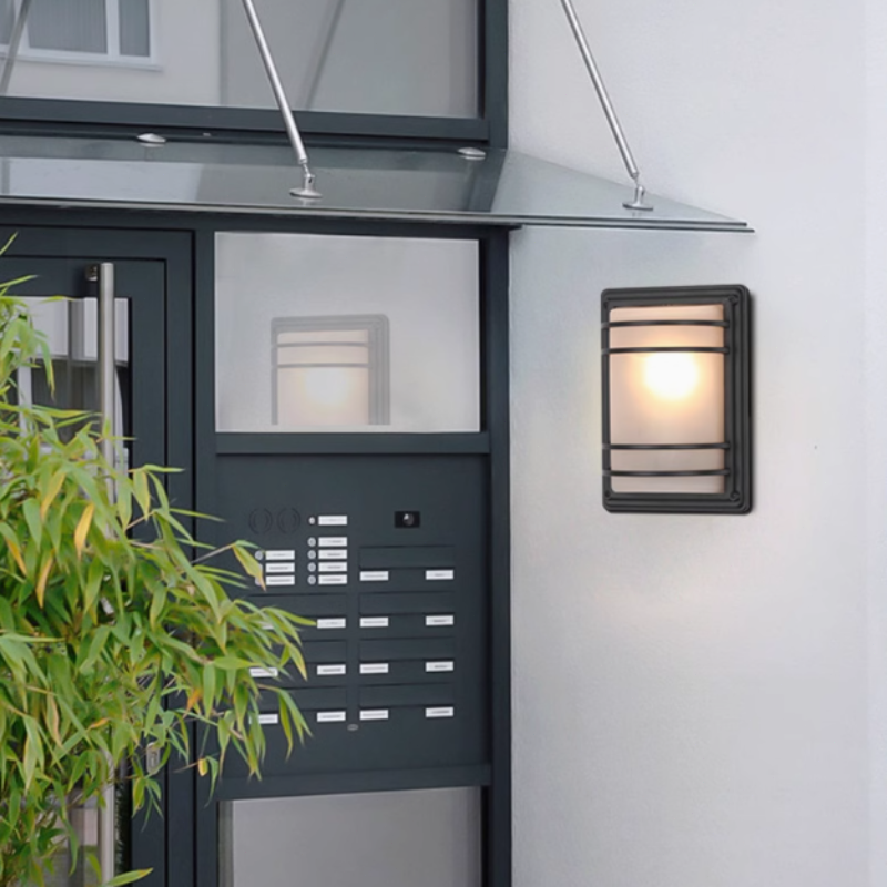 Mondern Wandlampe Metall Schwarz  Flur