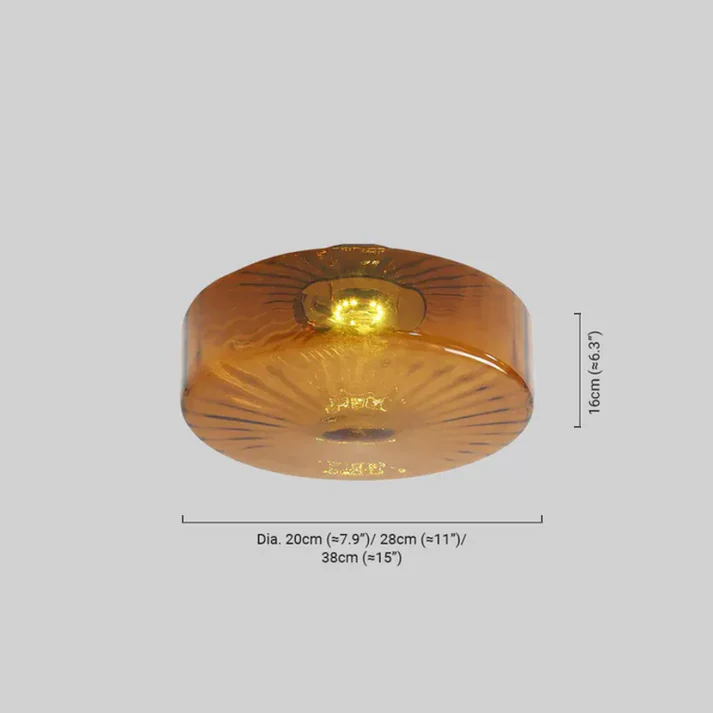 Glas Deckenlampe passend für Wohnzimmer
