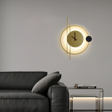 Art Deco Wandlampe LED Schwarz Metall Acryl-passt perfekt in Wohnzimmer