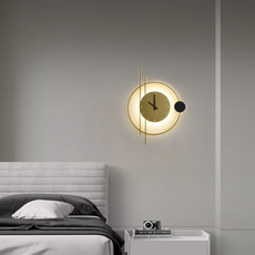 Art Deco Wandlampe LED SchwarzMetall Acryl -Wärme und Luxus