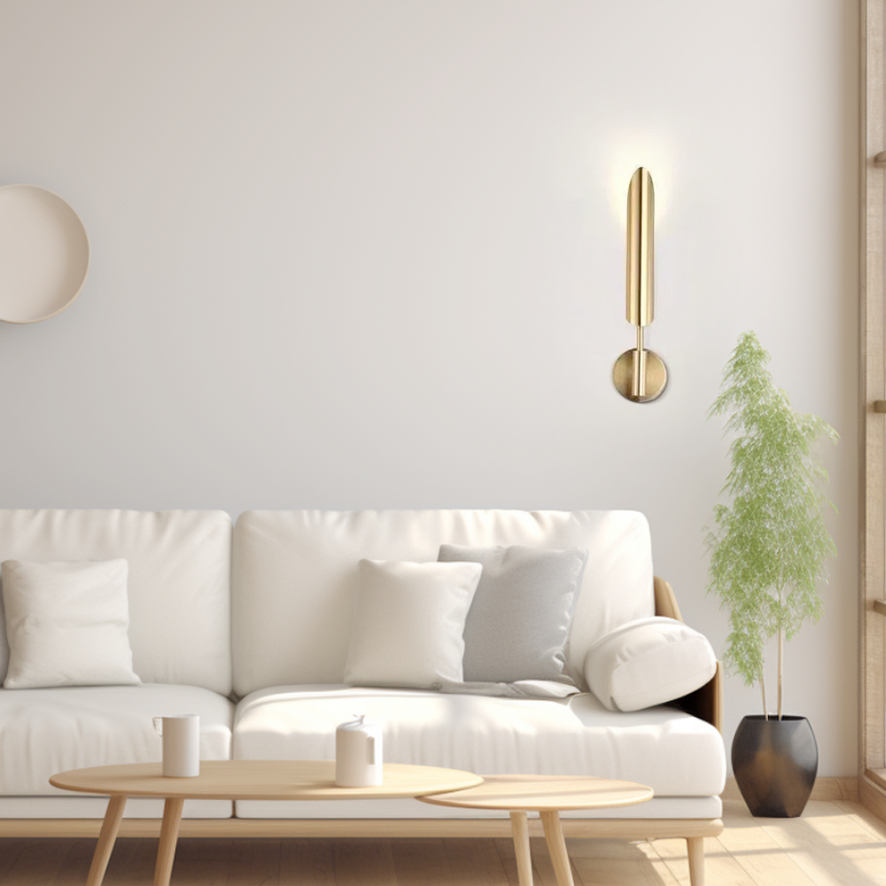 Modern Gold Wandlampe Zylindrisch Korridore Schlafzimmer Litjoy