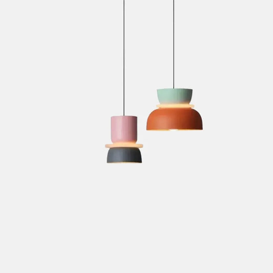 Modern Pendelleuchte Metall Rosa Esszimmer