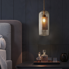 Modern 1-Kopf Pendelleuchte LED Metall Glas Esszimmer