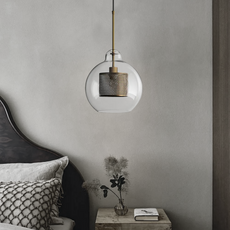 Modern 1-Kopf Pendelleuchte LED Metall Glas Esszimmer