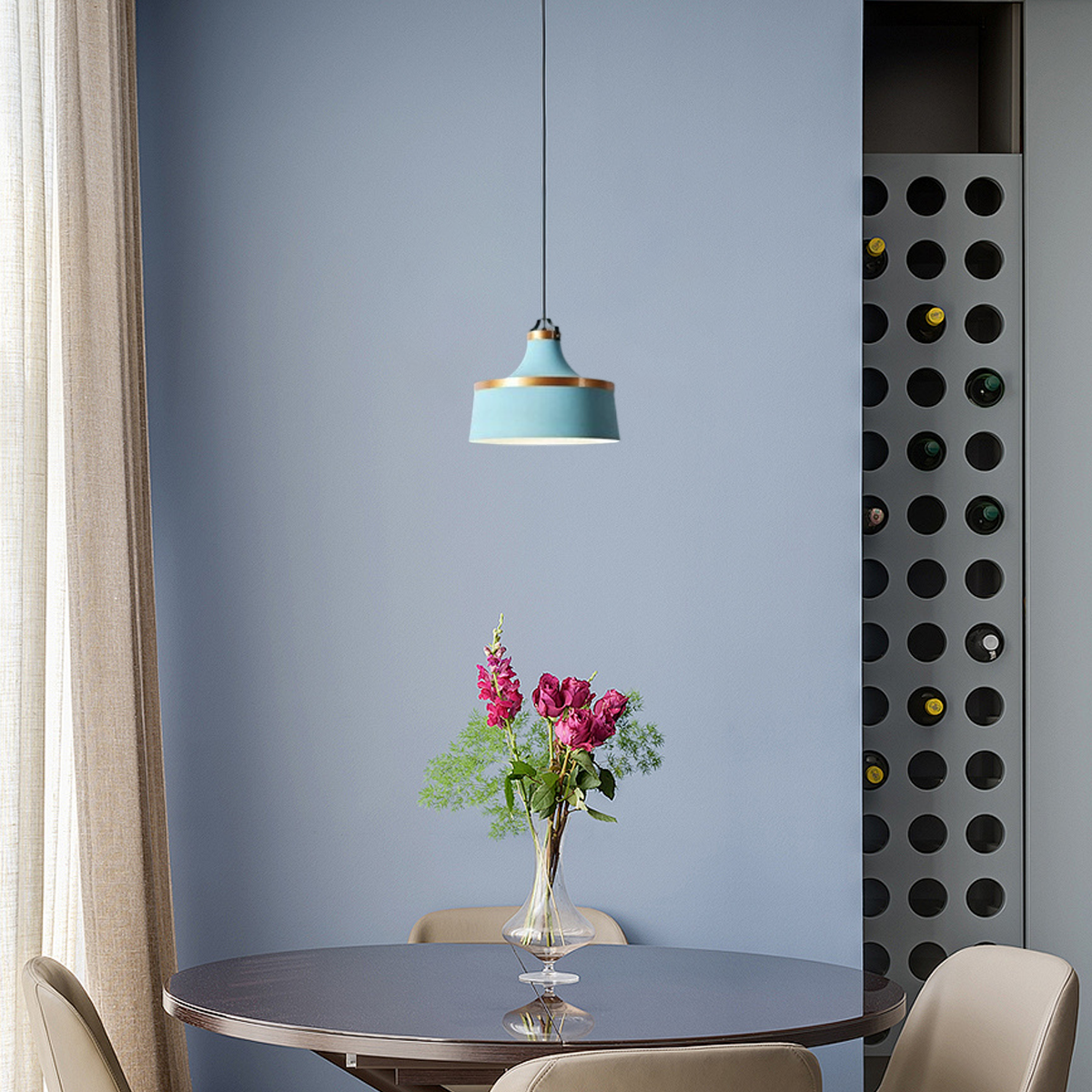 Nordic Pendelleuchte LED Morandi Metall Ess/Wohn/Schlafzimmer