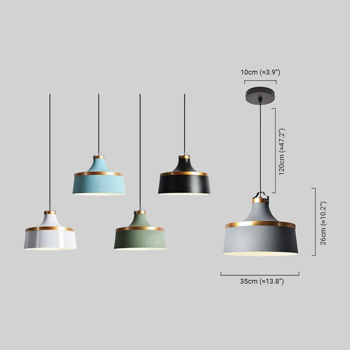 Nordic Pendelleuchte LED Morandi Metall Ess/Wohn/Schlafzimmer
