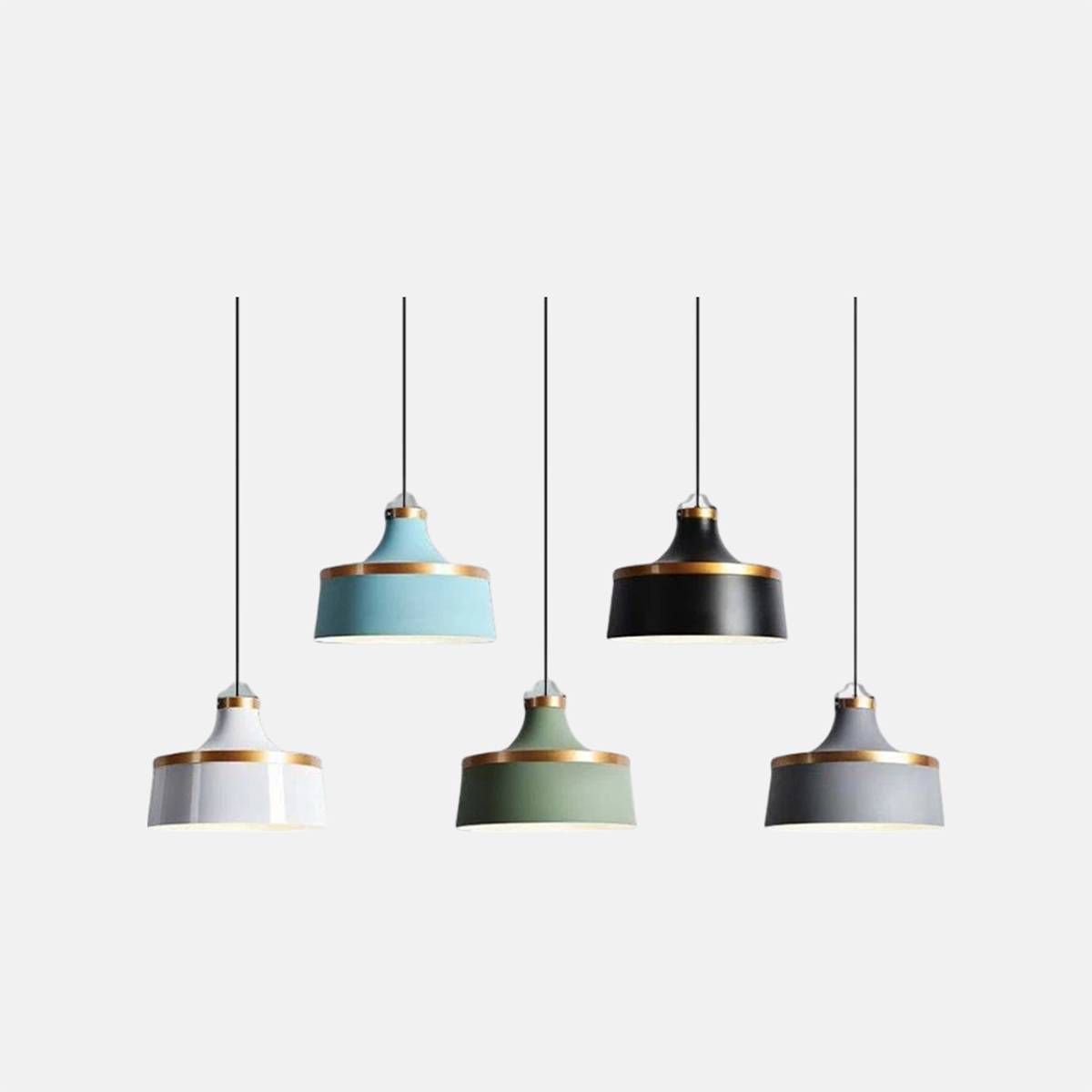 Nordic Pendelleuchte LED Morandi Metall Ess/Wohn/Schlafzimmer