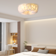 Weiße Deckenlampe geeignet für Schlafzimmer