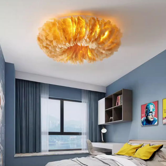 Gelb Deckenlampe geeignet für Schlafzimmer