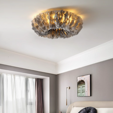 Grau Deckenlampe geeignet für Schlafzimmer