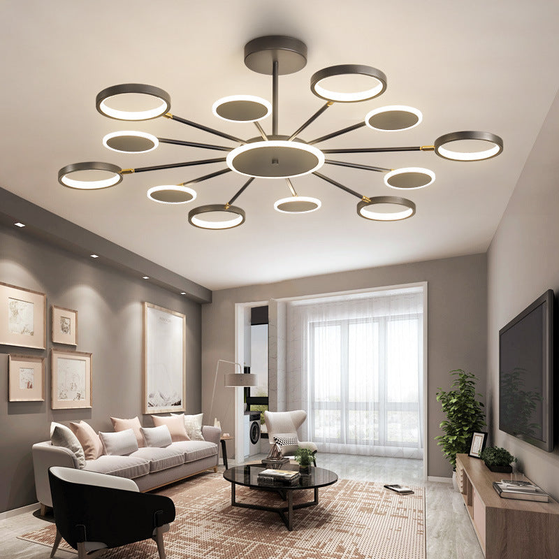 Modern Pendelleuchte Acryl Schwarz Schlafzimmer