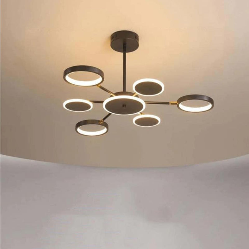 Modern Pendelleuchte Acryl Schwarz Schlafzimmer